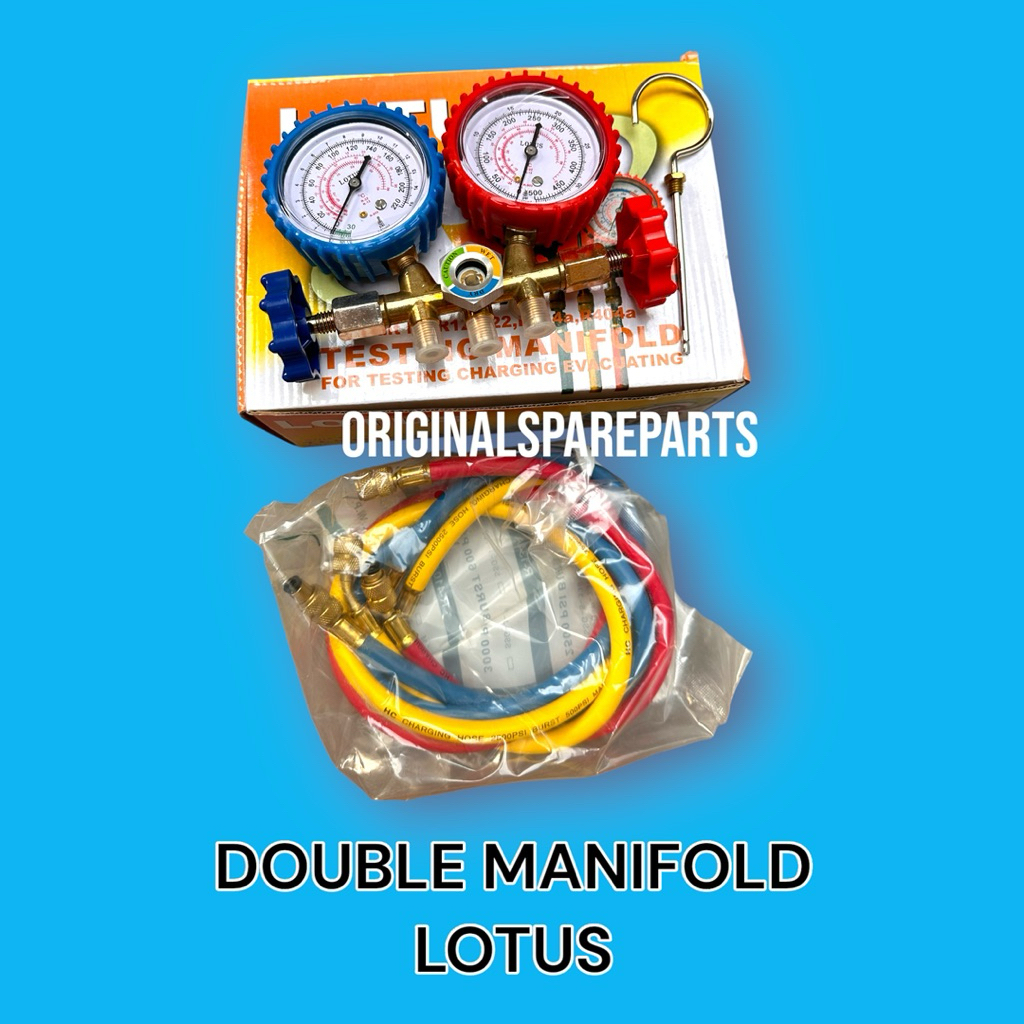 Jual MANIFOLD DOUBLE MULTI TESTING R22 ,R410 ,R32 ,R134(SELANG R22 ...