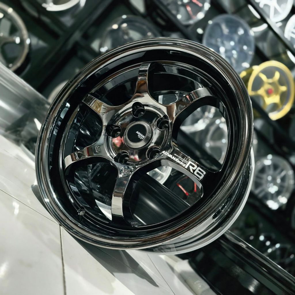 Jual velg ADVAN R6 FLOW FORMING LEBAR 7 PCD 5X114,3 velg mobil r16 velg ...