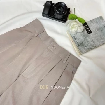 Loose Pants 332 JUMBO Highwaist Wanita Anti Kusut Bahan Polyester Prmeium BB 55 120kg Celana