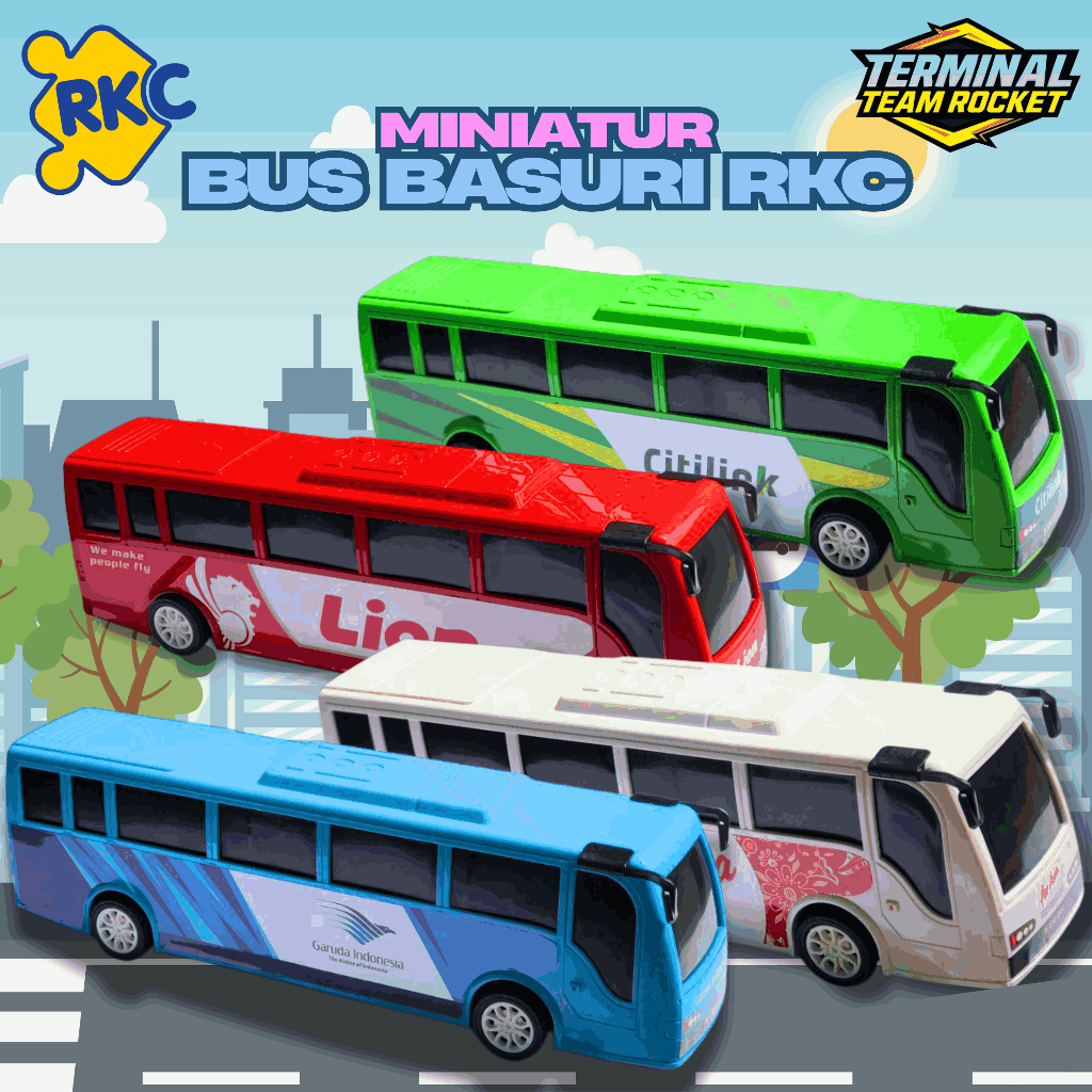 Jual Mainan Bus Miniatur RKC Original Air Crew |Mainan Bus Anak Laki ...