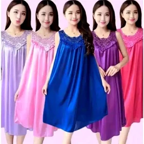 Girl.collection18_Baju Tidur Wanita Dewasa Happy Bahan Satin Import Size Xxl