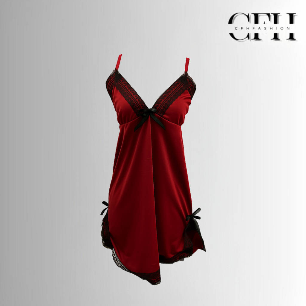 Jual CFH Baju Tidur Piyama Daster Wanita Korea Sexy Mini Dress Women ...