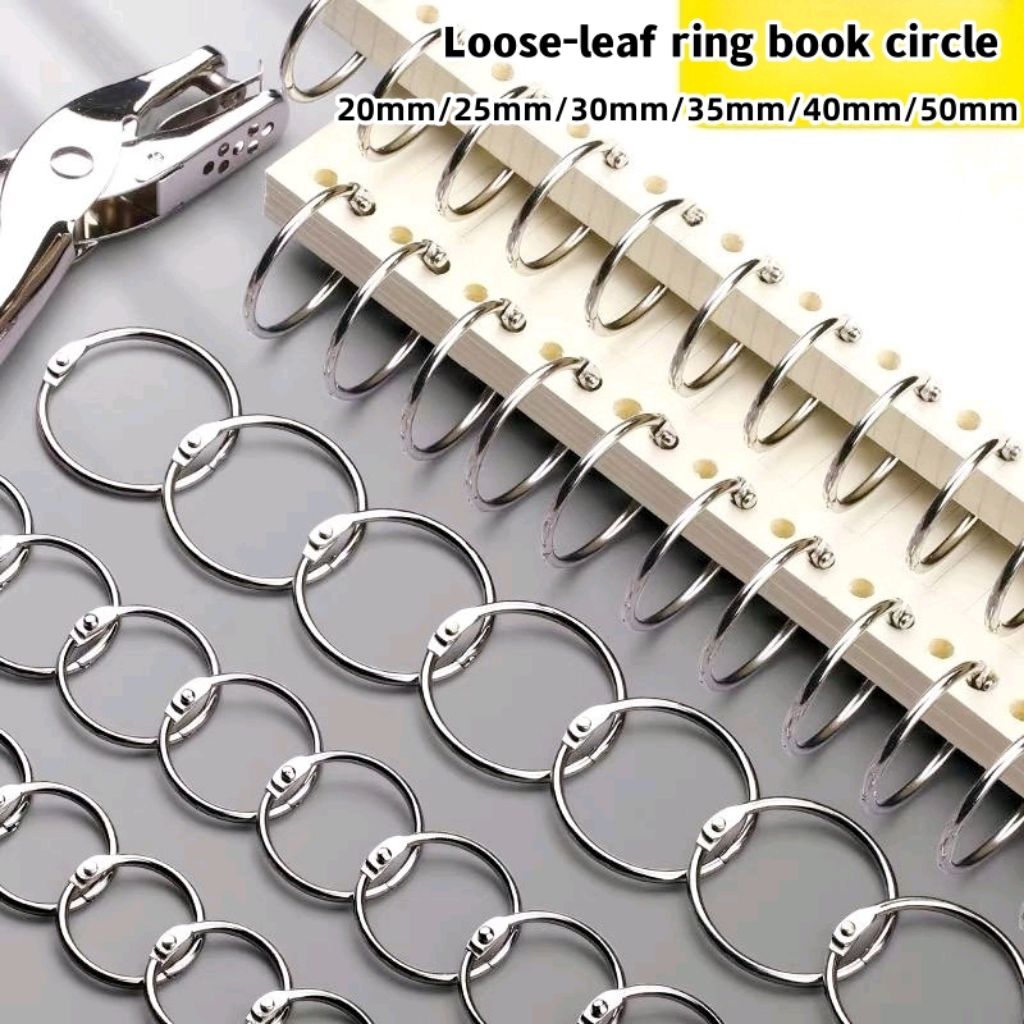 Jual Ring Binder Scrapbook Uk 20-25MM / Ring Bulat Buka Tutup Binder ...