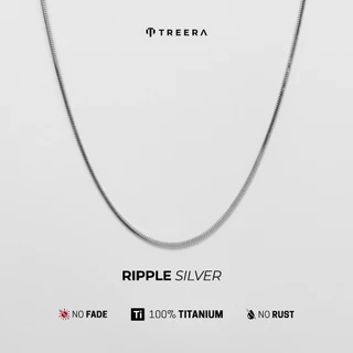 Treera Ripple Kalung Titanium Premium Pria Anti Karat Anti Luntur Silver Gold Black Buy 1 Get 1 Free Gift