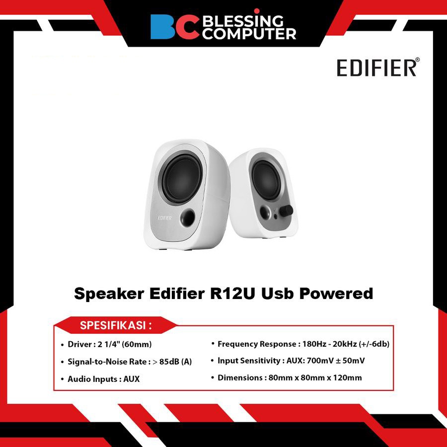 Jual Speaker Edifier R12U Usb Powered - White | Shopee Indonesia