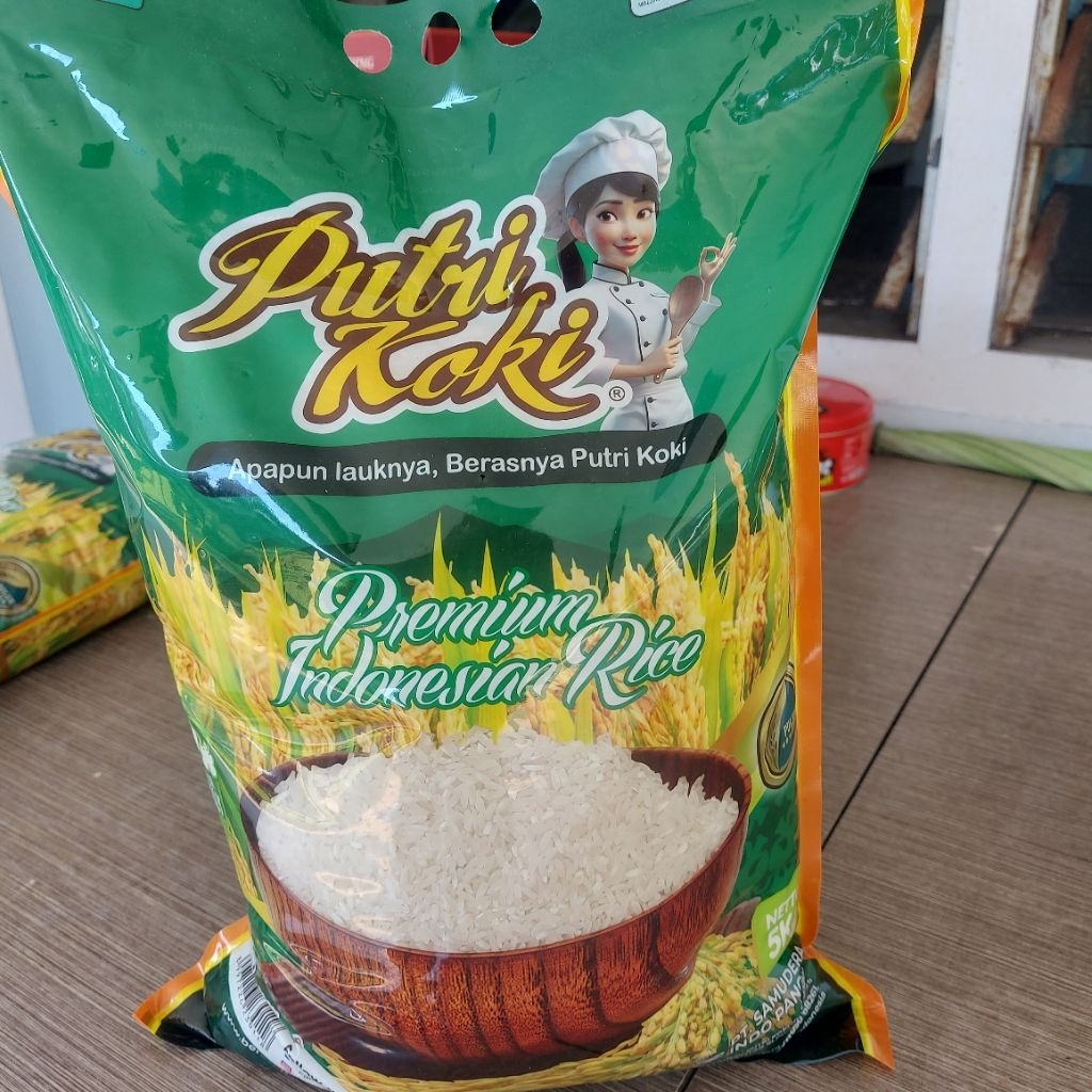 Jual Beras Premium Putri Koki Hijau Indonesian Rice Kemasan 5kg ...