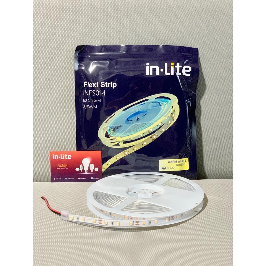 Jual FLEXI STRIP LIGHT LED INLITE 60 CHIP/M 8.5W/M IP65 DC 12V 3000k ...