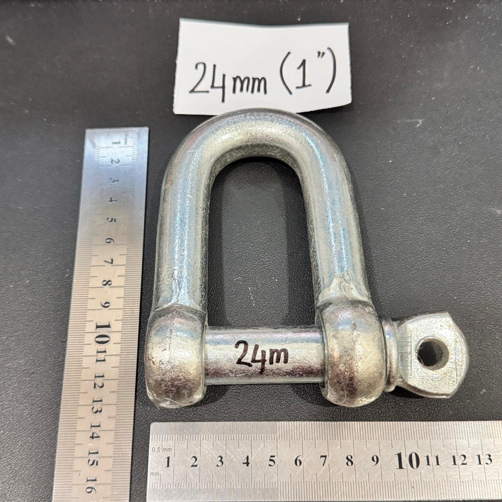 Jual SHACKLE “ D “ BIASA 24mm ( 1” inci ) sekel rantai besi 24mili ...