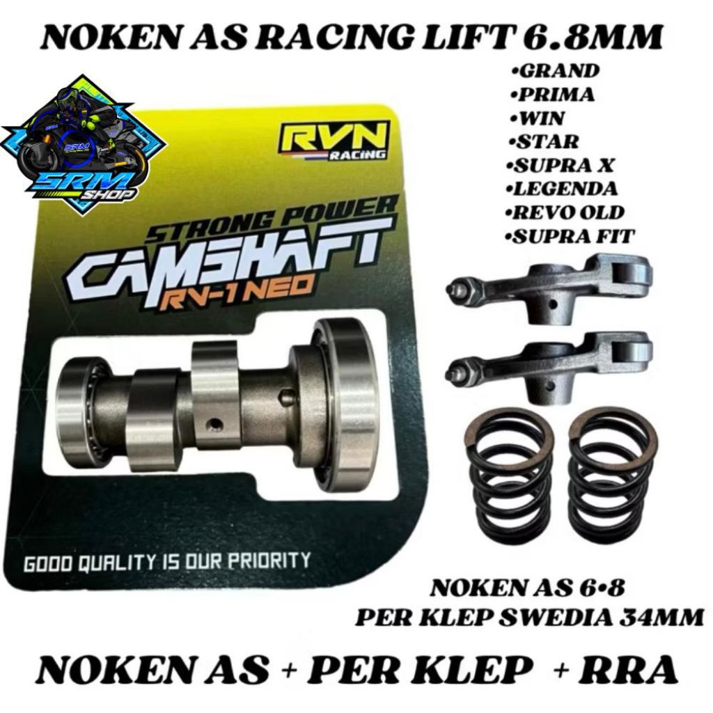 Jual PAKET NOKEN AS CAM RRA RVN RACING SUPRA X LAMA GRAND REVO OLD WIN ...