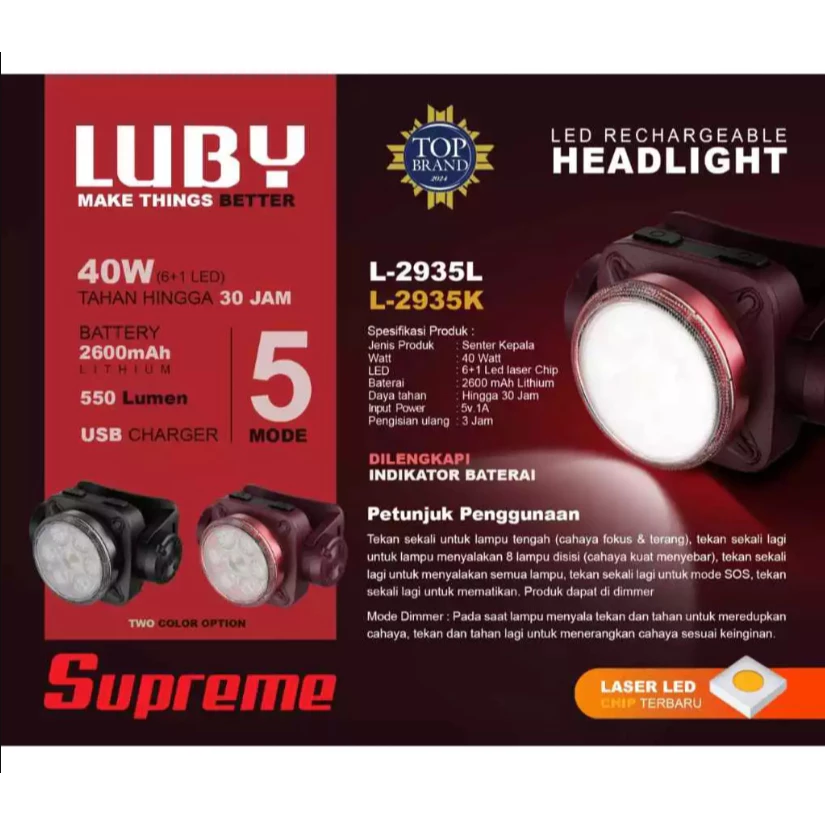 head lamp luby