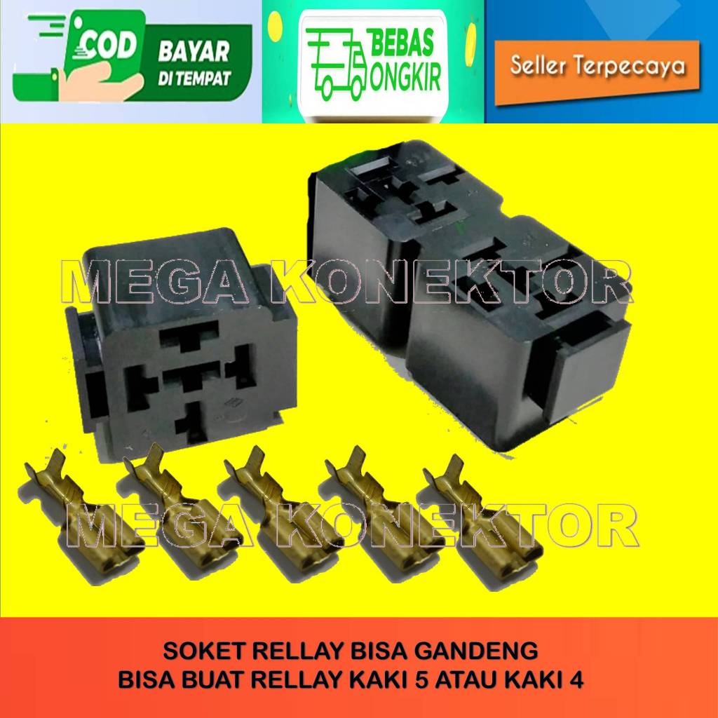 Jual Box Relay Connector Relay 4 Kaki 5 Kaki / Rumah Relay Gandeng ...