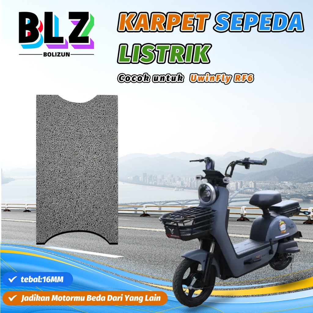 BOLIZUN Karpet Pvc Mie Bihun Custom Karpet Sepeda Listrik UwinFly RF6