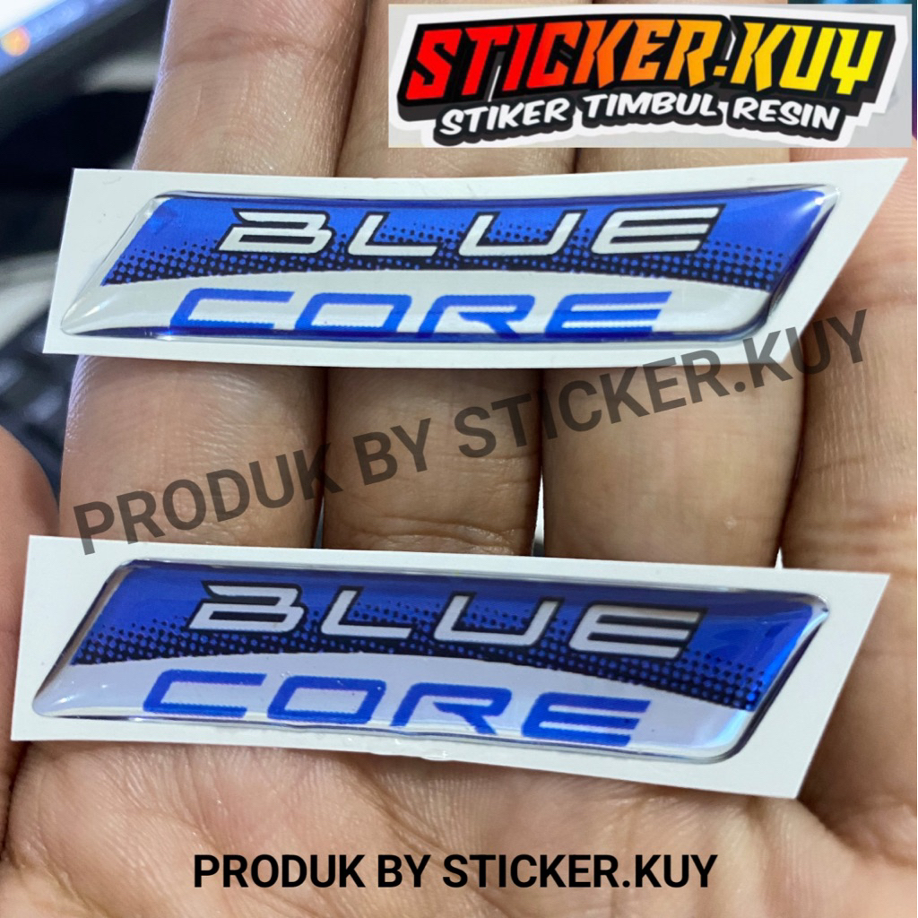 Jual stiker emblem 3d bluecore stiker lentur emblem PREMIUM QUALITY ...