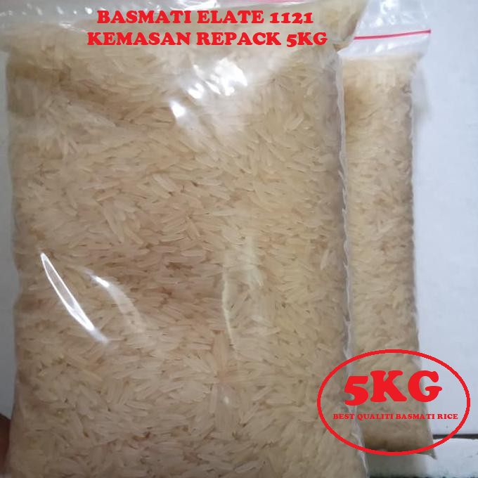Jual Beras Basmati Elate 1121 Extra Long Creamy Sella / Extra Long ...