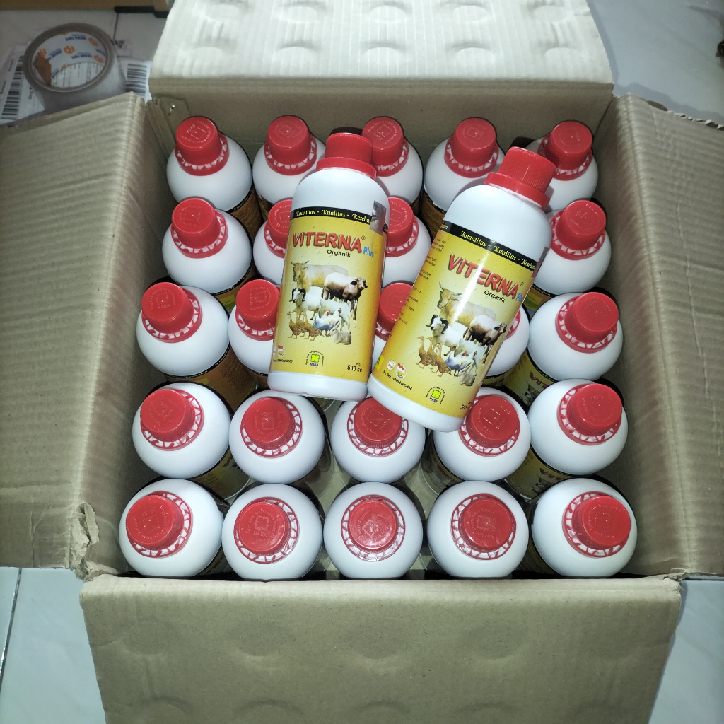 Jual VITERNA 1 DUS I Isi 25 Botol I Kemasam 500cc IVitamin Ternak I ...