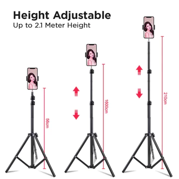 Istarfi Tripod Tripot 2M 2.1M Phone Holder Hp Universal Tripod Stand Untuk Ringlight