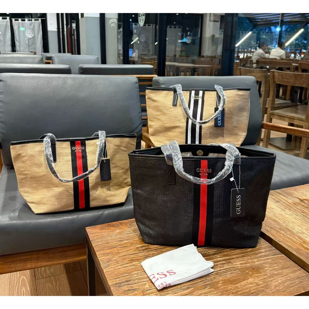 Guessss Home Fashion Versatile Large Capacity Tote Bag Classic Woven  Handbag Shoulder Bag European and American Style