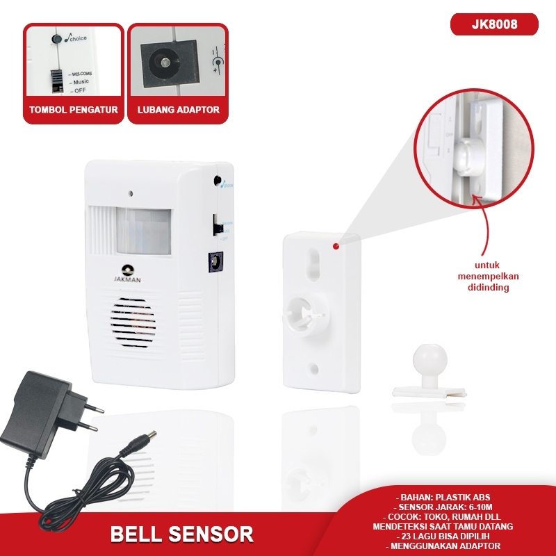 Jual Bell Sensor Bell Remot Bell Gerak Bell Toko Bell Tamu Bell Sensor ...
