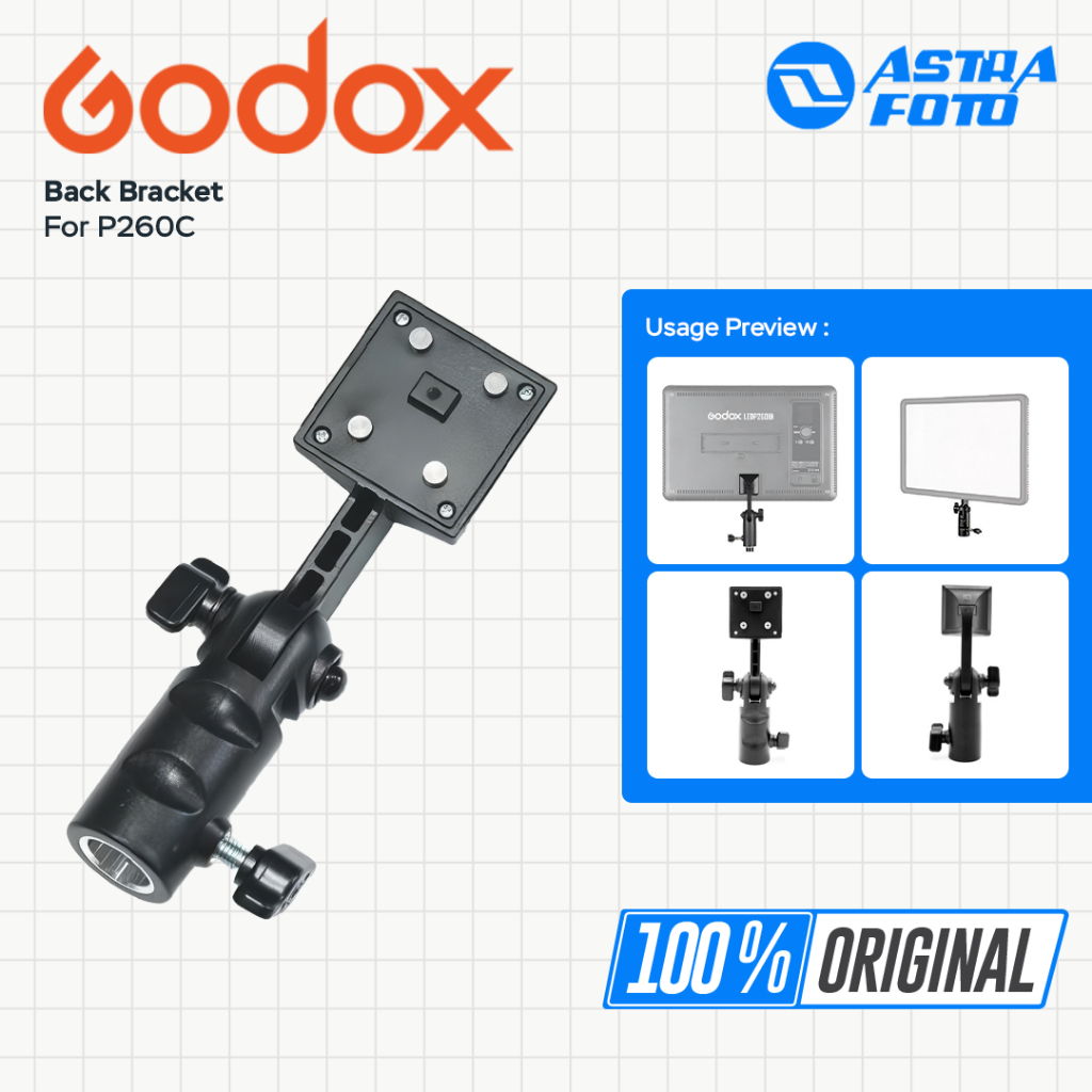 Jual GODOX BRACKET LED P260C BI-COLOR VIDEO / BRACKET P260 C | Shopee ...