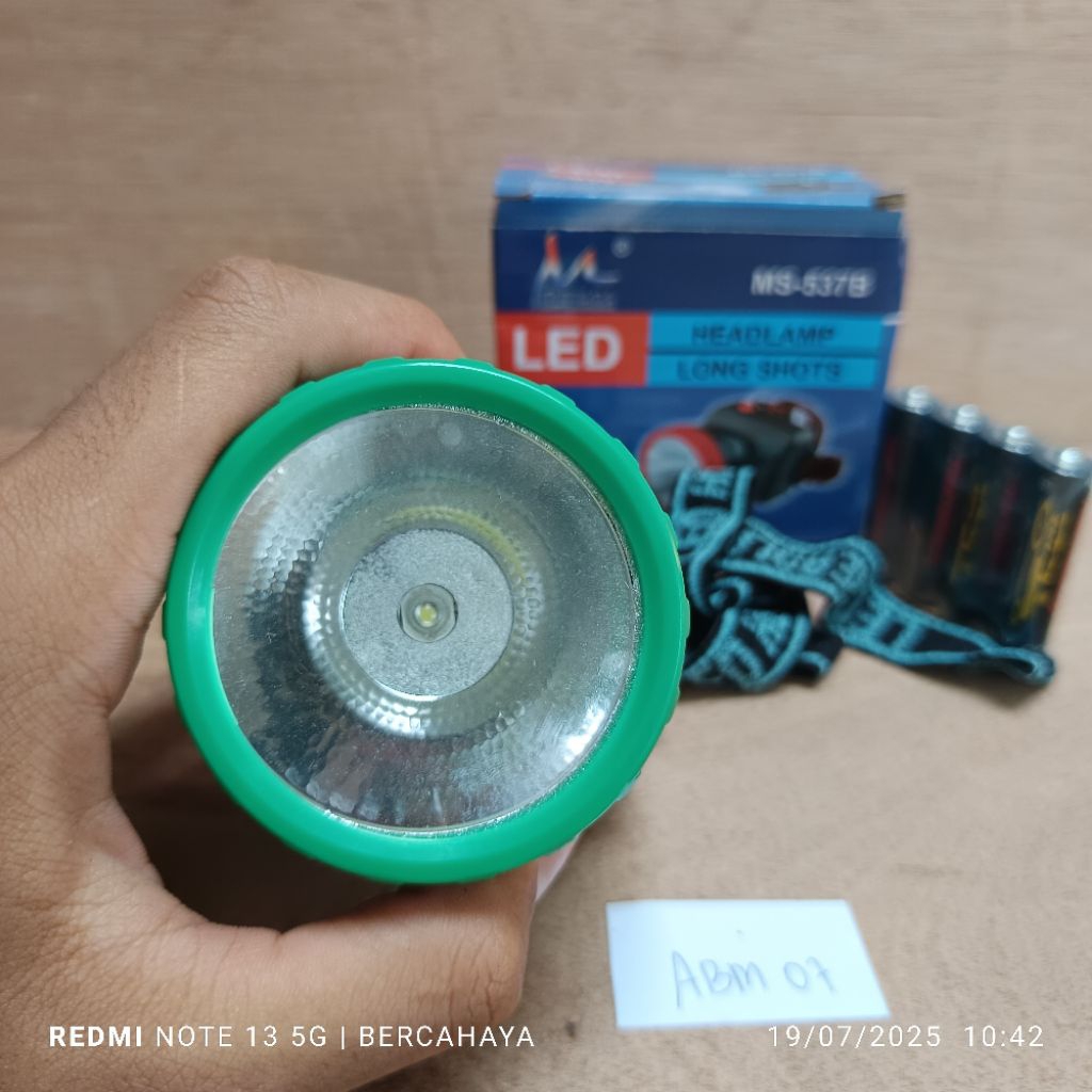 Jual Senter kepala baterai AA MS-537B 5 watt super bright LED cahaya ...