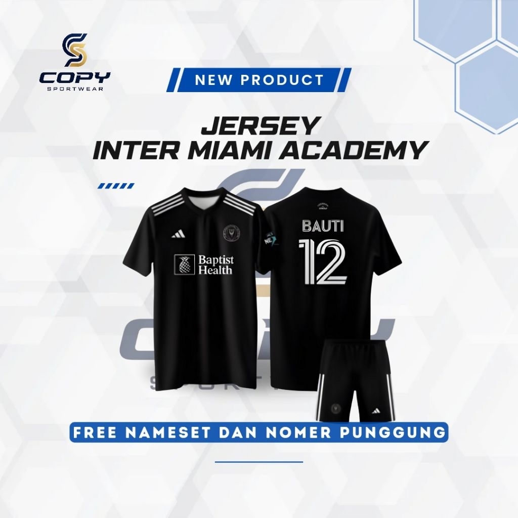 Jual Jersey Baju Kaos INTER MIAMI ACADEMY Bauti 2025 Terbaru Termurah ...