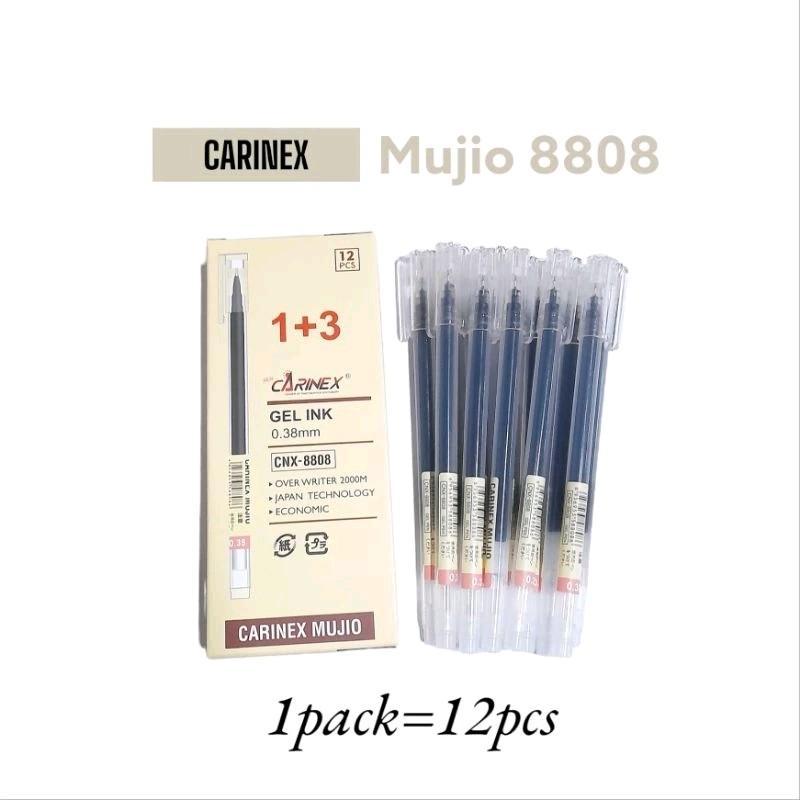 Jual Pulpen Carinex Mujio CNX-8808 / Gel Pen 0.38mm Carinex Mujio ...