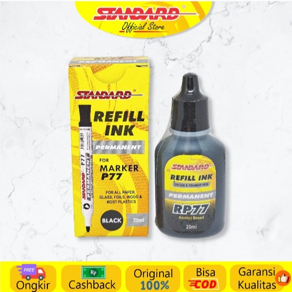 Jual Standard - Refill Ink Permanent Marker RP77 Isi 5 Pcs ( Tinta ...