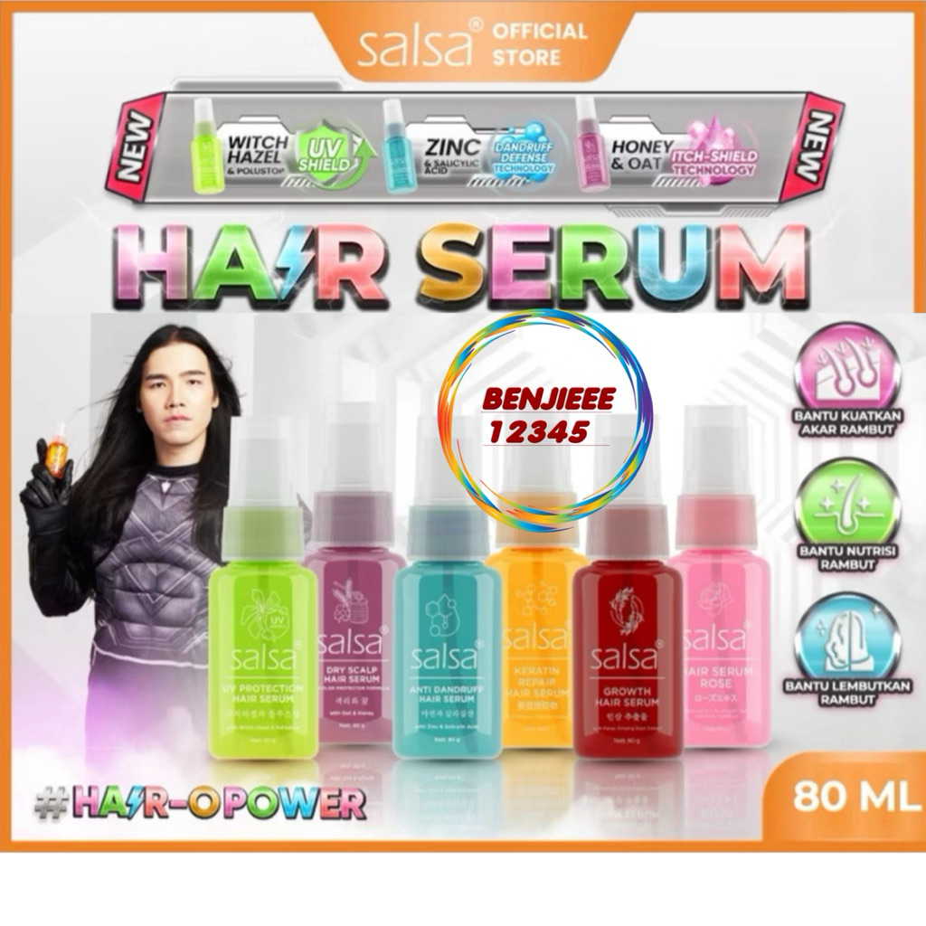 Jual SALSA Hair Serum Vitamin rambut spray healthy hair serum salsa ...