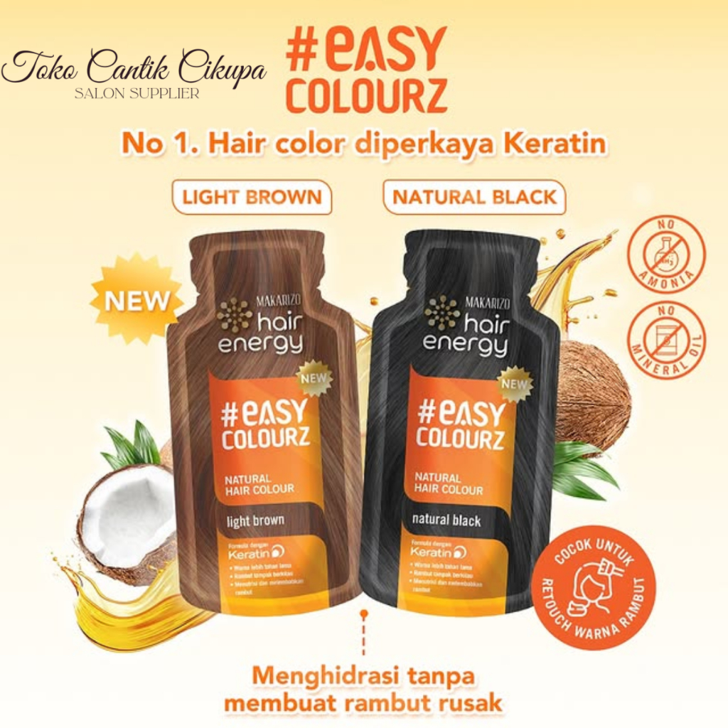 Jual MAKARIZO Hair Energy Easy Colourz - Cat Rambut Shampoo Tidak ...