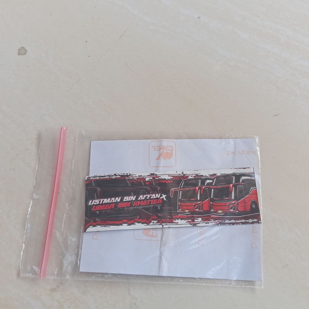 Jual stiker bus koma trans 
