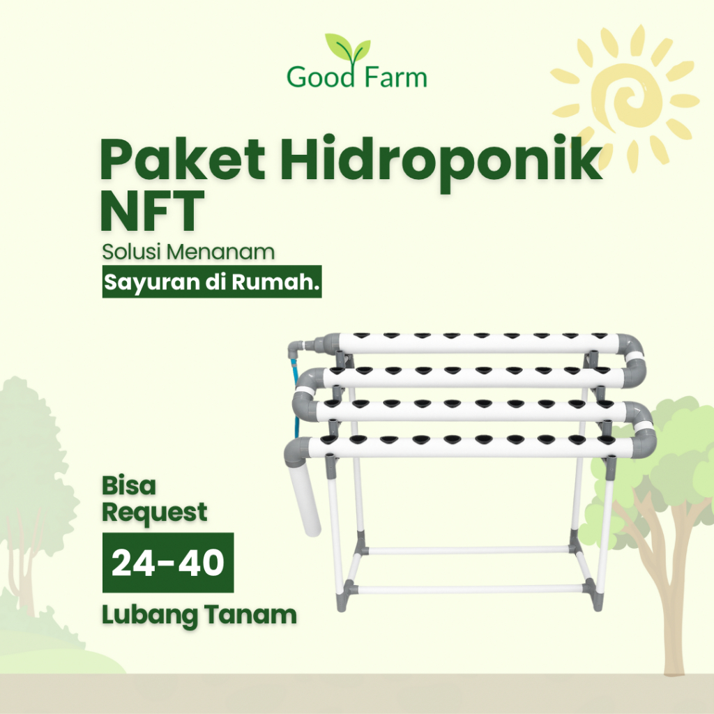 GoodFarm - Paket Instalasi Hidroponik NFT Rumahan