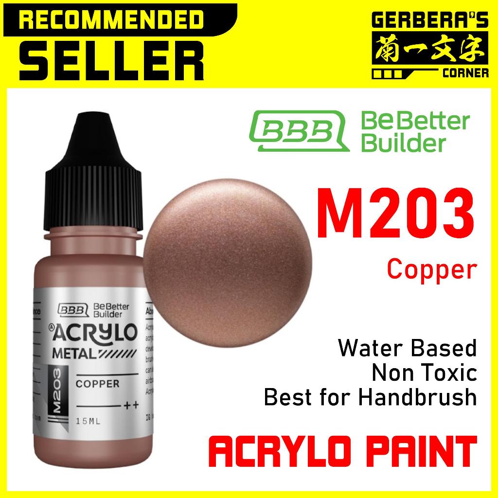 Jual ACRYLO PAINT M203 COPPER Metal Effect - BOTOL TETES - Water Based ...