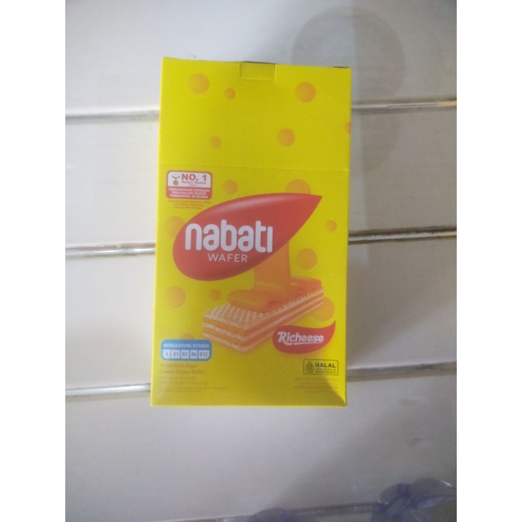 Jual Nabati Wafer Richeese 1 Box Isi 20 / Rasa Keju | Shopee Indonesia