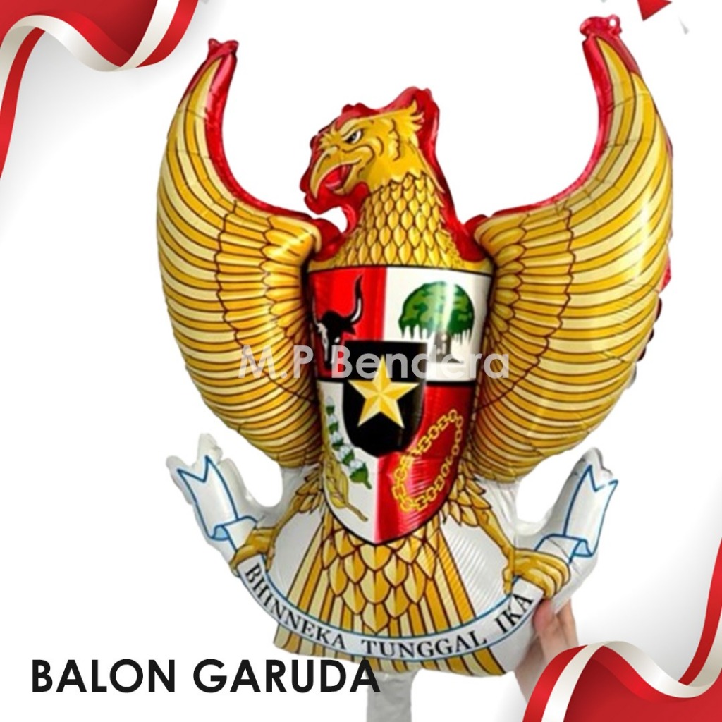 Jual Balon Plastik Garuda Merah Putih / Balon Burung Garuda Dirgahayu ...