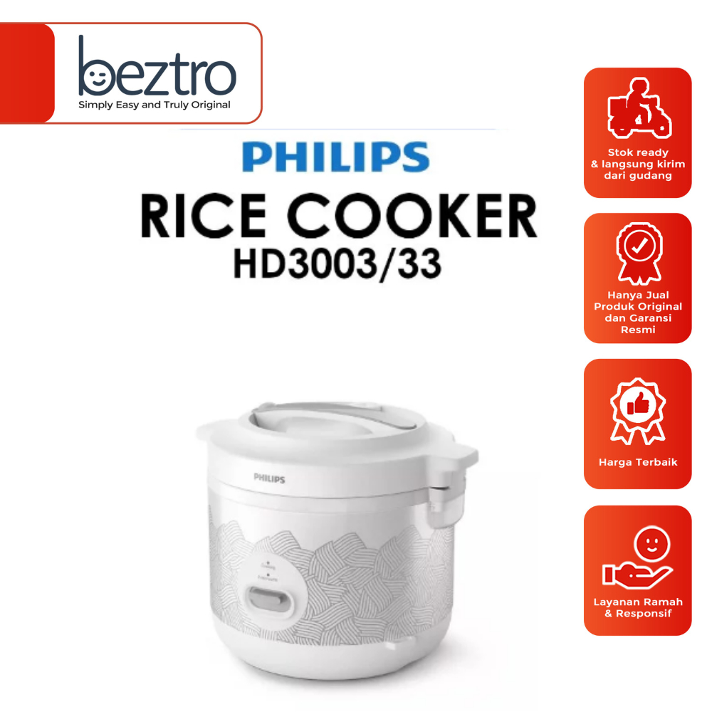 Jual Philips HD3003/33 - Rice Cooker Manual 1.8L Pattern Penanak Nasi ...