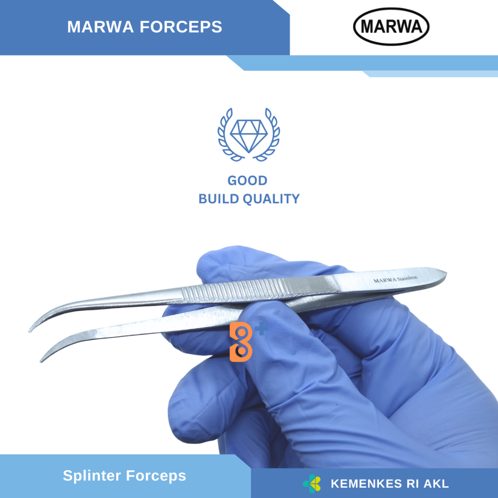 Jual Splinter Dressing Forcep Straight 12 cm 14 cm - Serrated Jaws ...