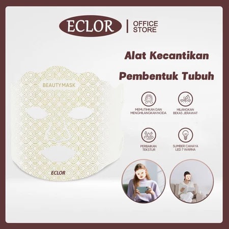 Jual Hadiah gratis Masker LED PDT Light 7 Warna Led Mask Photon Therapy