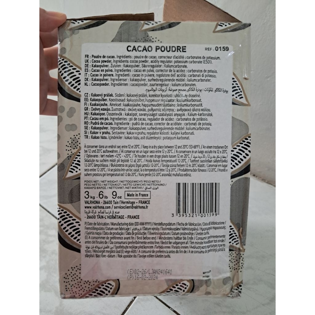 Jual Valrhona chocolate cocoa powder import repack 100gr / coklat bubuk ...