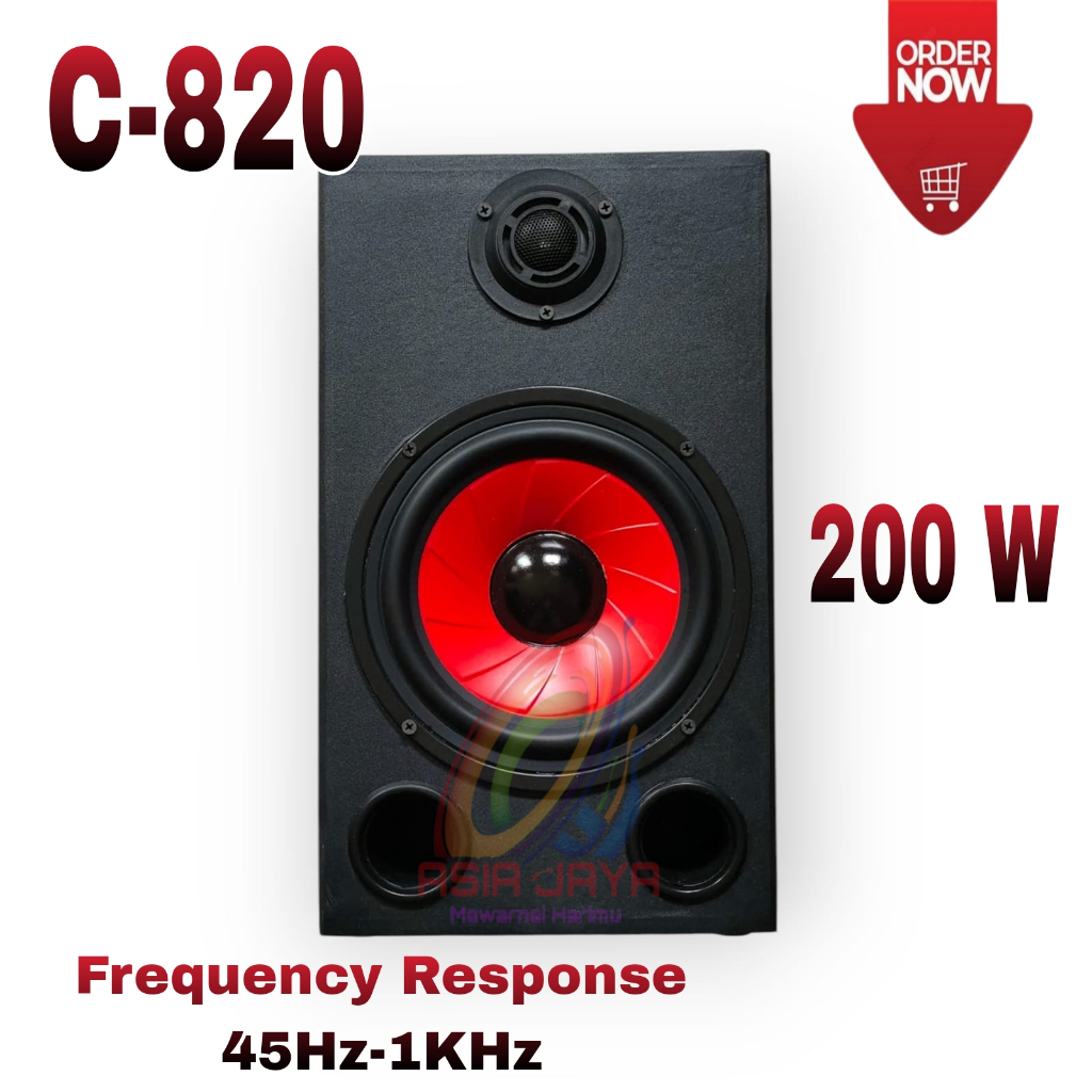 Jual Paket Combo Speaker C820 plus Box 8 Panjang Dan Tutup 8 Inch Bonus ...