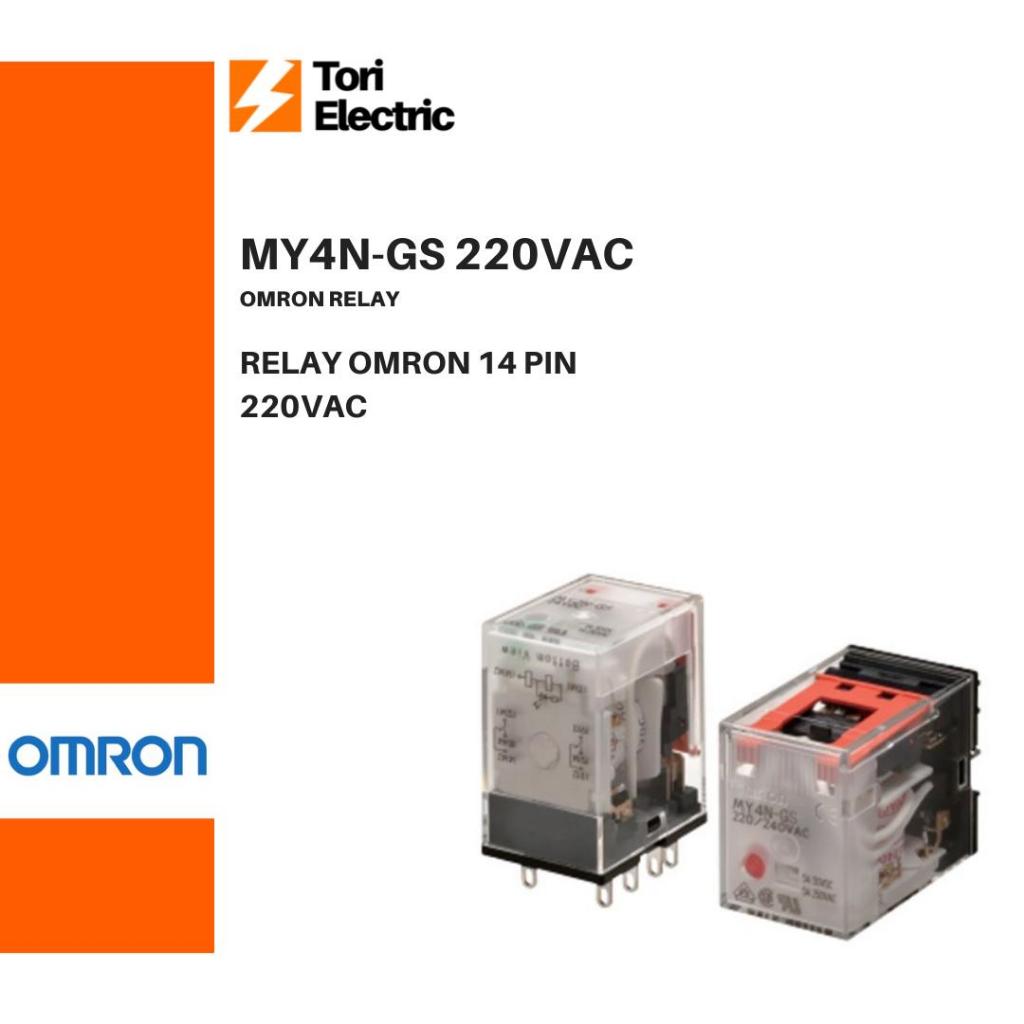 Jual Omron Relay MY4N-GS-220VAC MY4N GS 220V 100% Ori | Shopee Indonesia