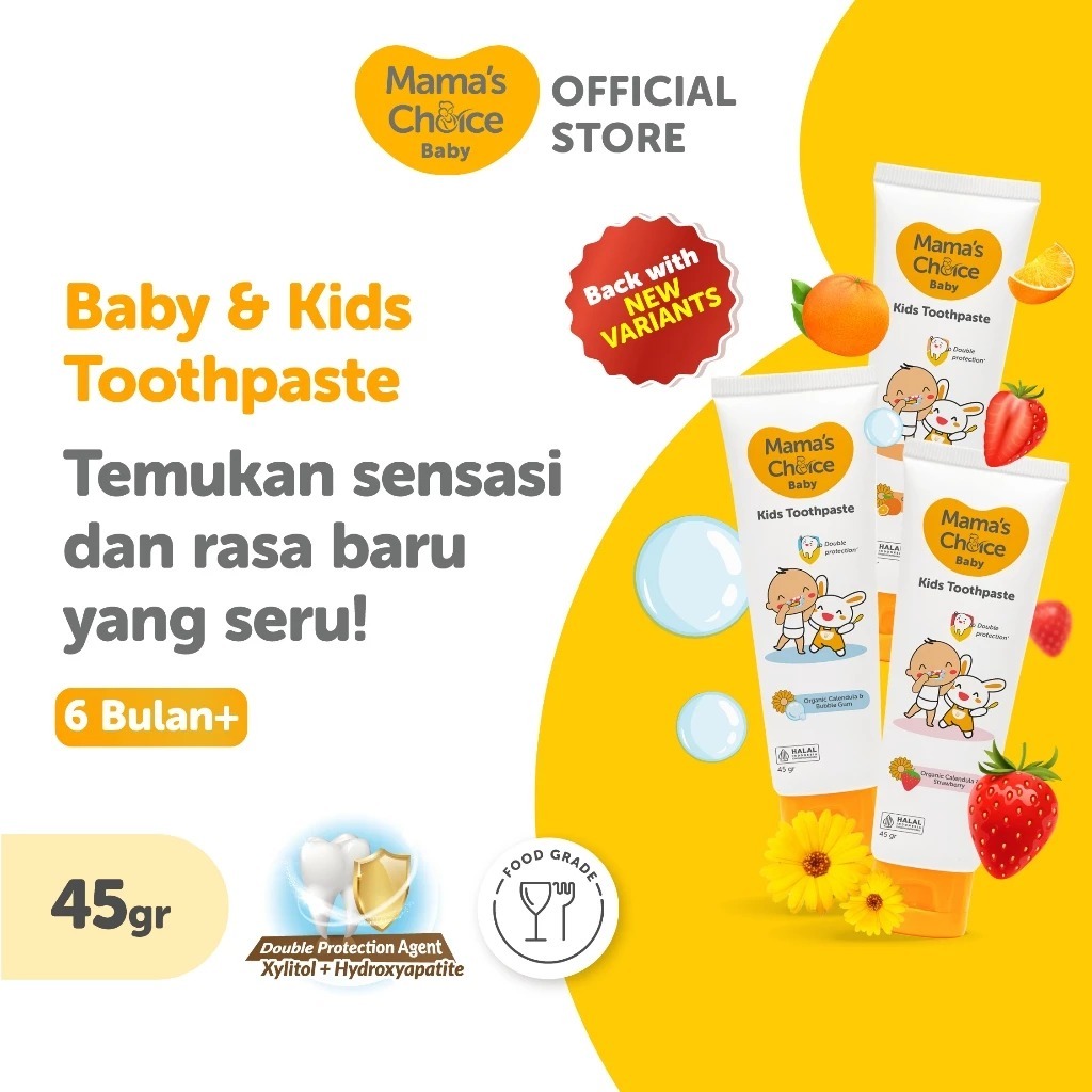Jual Mama's Choice Kids Toothpaste Strawberry | Shopee Indonesia
