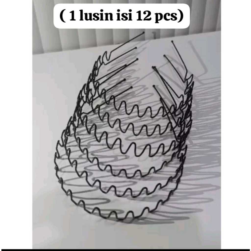 Jual ( 1 LUSIN ISI 12 PCS) BANDO BESI KAWAT ZIGZAG / bando sisir ulir ...