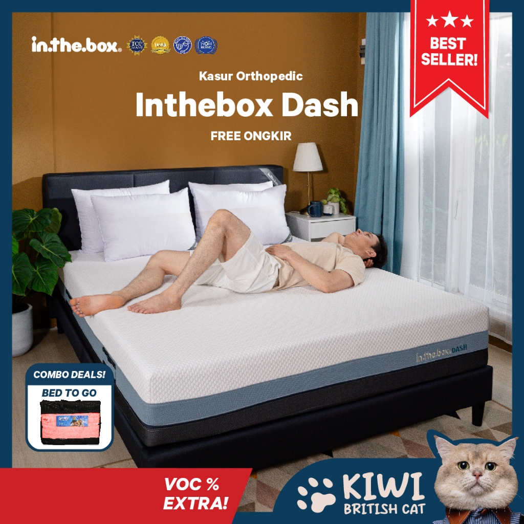 Jual [PROMO] Kasur INTHEBOX Dash Pocket Spring GRATIS Kasur Bed