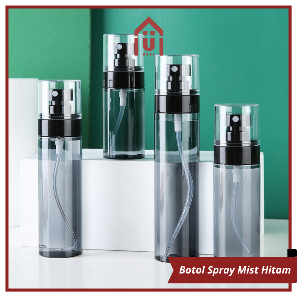 Jual UNISO - BOTOL SPRAY MIST PLASTIK HITAM SEMPROTAN ISI ULANG AIR ...