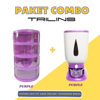 Paket Hampers Combo Fit Dispenser Beras 10 Kg + Tudung Saji 4 Susun Tempat Penyi - foto 4