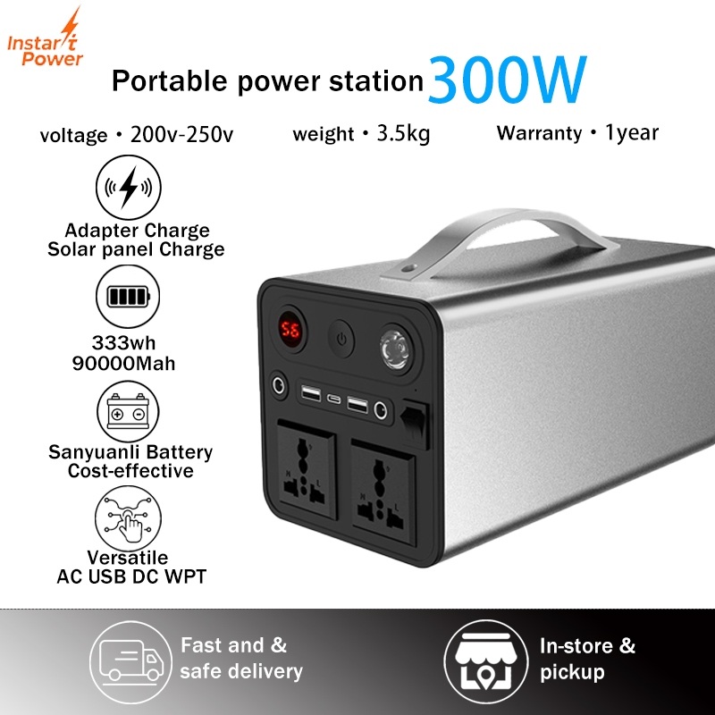 Jual Instant Power 220V 300W Power Station 90000mAh Portable Solar ...