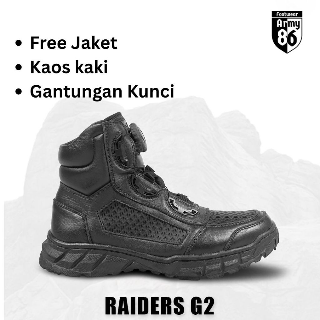 Jual Army86 Sepatu PDL Tali Putar Jaring tawon Tactical pendek 6 inchi ...