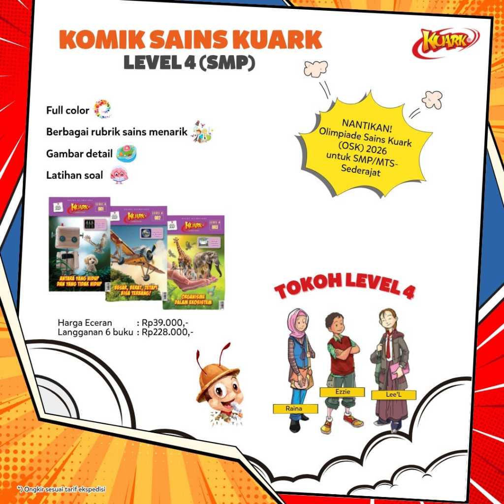 Jual KUARK Komik Sains - Paket Langganan Tahun Ajaran Baru 2025/2026 ...