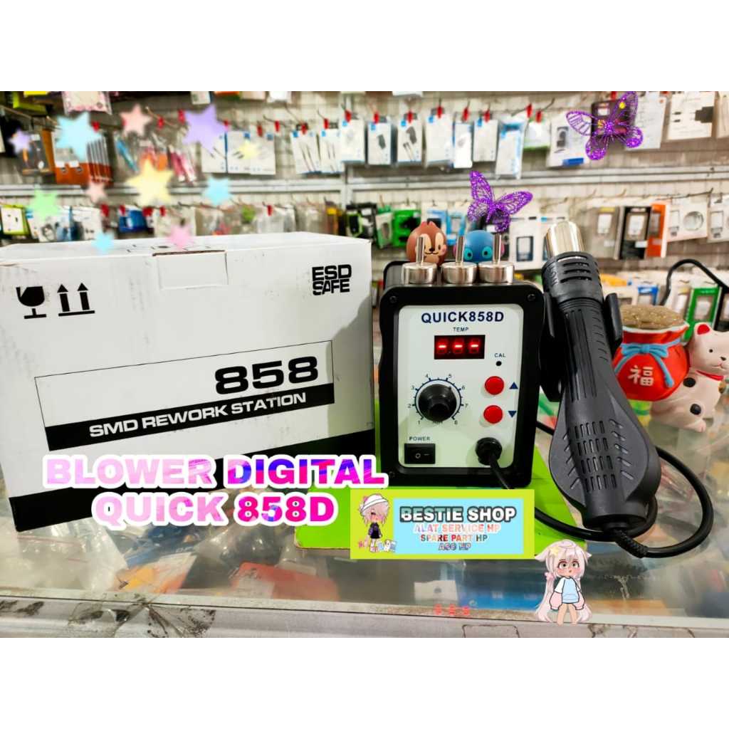 Jual BLOWER QUICK 858D/HOT AIR QUICK 858 DIGITAL/SOLDER UAP QUICK 858 ...