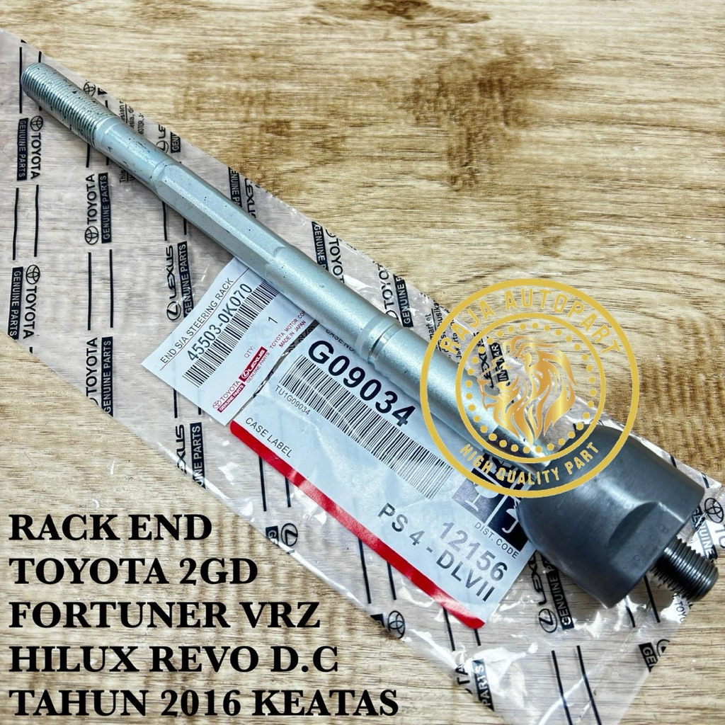 Jual RACK END / LONG TIE ROD TIPE A TOYOTA FORTUNER VRZ / HILUX REVO ...